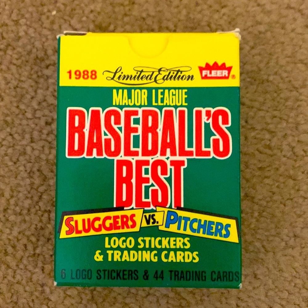Fleer 1988 Limited Edition Major League Baseball’s Best Sluggers vs Pitchers